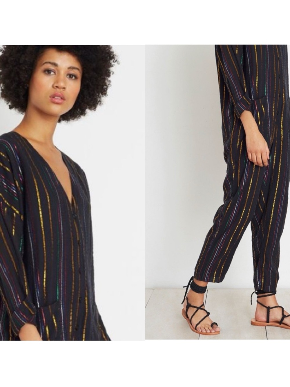 Apiece Apart Lurex Jumpsuit Size 2